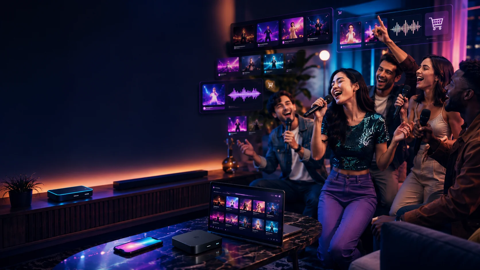 Plataforma de músicas karaoke MP4